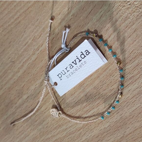 Pura Vida .925 Jewelry Bundle Anklet Bracelets and Rings w Dust Bag Lot #1 9PCS - Picture 8 of 16